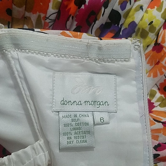 DONNA MORGAN STRAPLESS/BACKLESS METALLIC PROM DRESS W/CORSET TOP, SZ 8 - Picture 14 of 16